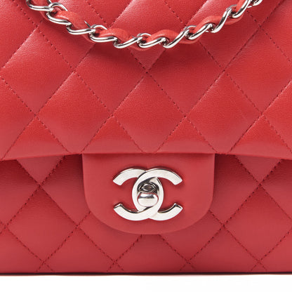 Chanel Lambskin Quilted Medium Double Flap Red 7 of 9