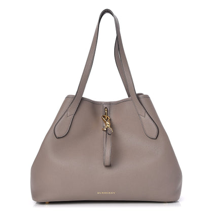 Burberry Grainy Calfskin Medium Honeybrook Tote Thistle Grey 1 of 8