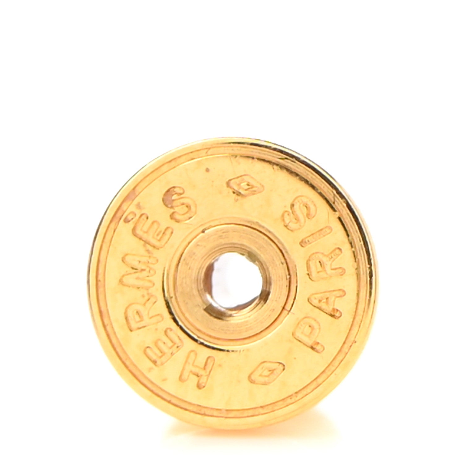 Hermes Gold Lacquered Mini Pop H Earrings Black 4 of 8