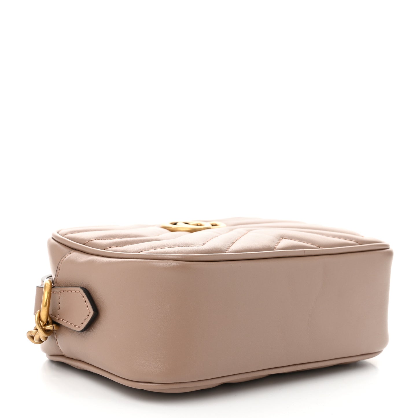 Calfskin Matelasse Mini GG Marmont Chain Shoulder Bag Porcelain Rose