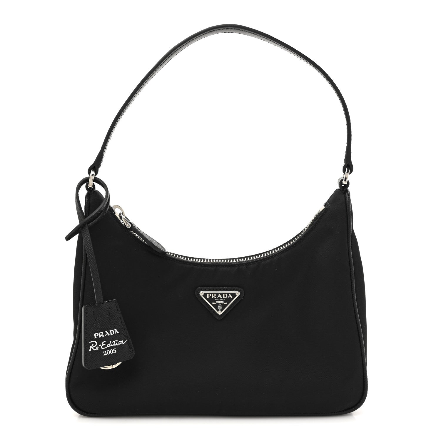 Prada Tessuto Nylon Saffiano Mini Re-Edition 2005 Bag Black 1 of 10