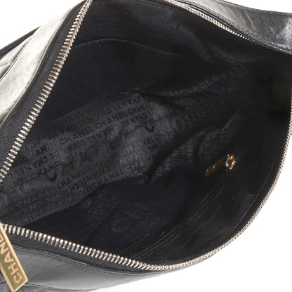 Chanel Lambskin Quilted Medium Chocolate Bar Shoulder Bag Black 5 of 7