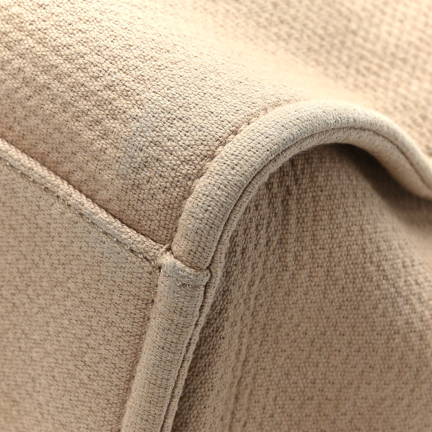 Mixed Fibers Small Deauville Tote Beige