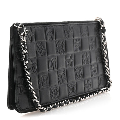 Chanel Lambskin Precious Symbols Pochette Black 3 of 8