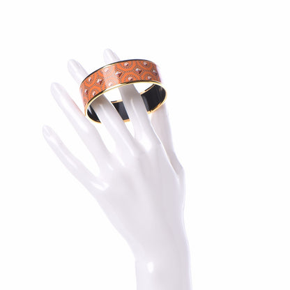 Hermes Enamel Printed Wide Collier de Churns Bracelet 65 2 of 6