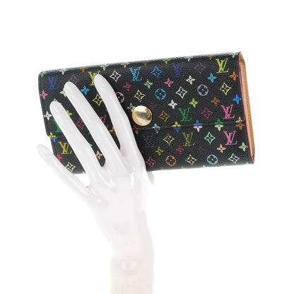 Louis Vuitton Monogram Multicolor Sarah Wallet Black 2 of 8