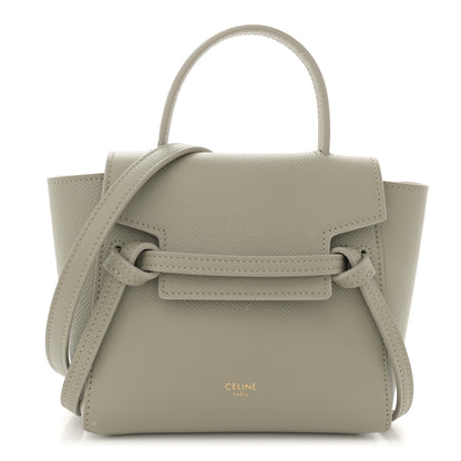 Celine Grained Calfskin Pico Belt Bag Green Clay 1 of 11
