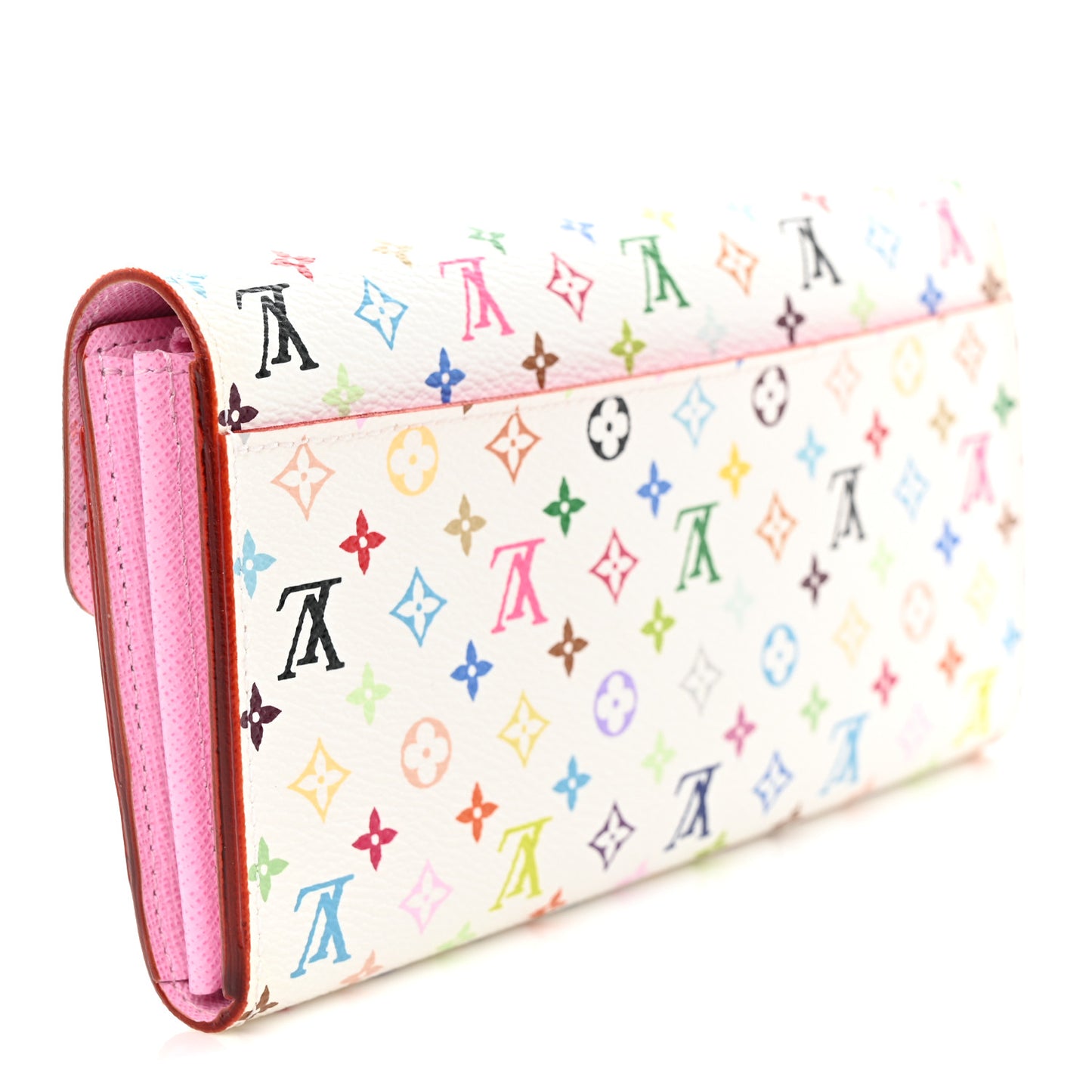 Monogram Multicolor Sarah Wallet NM White Litchi