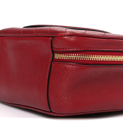 Gucci Sakai Be Green Calfskin Diagonal Stitched Blondie Top Handle Bag Rosso 10 of 10