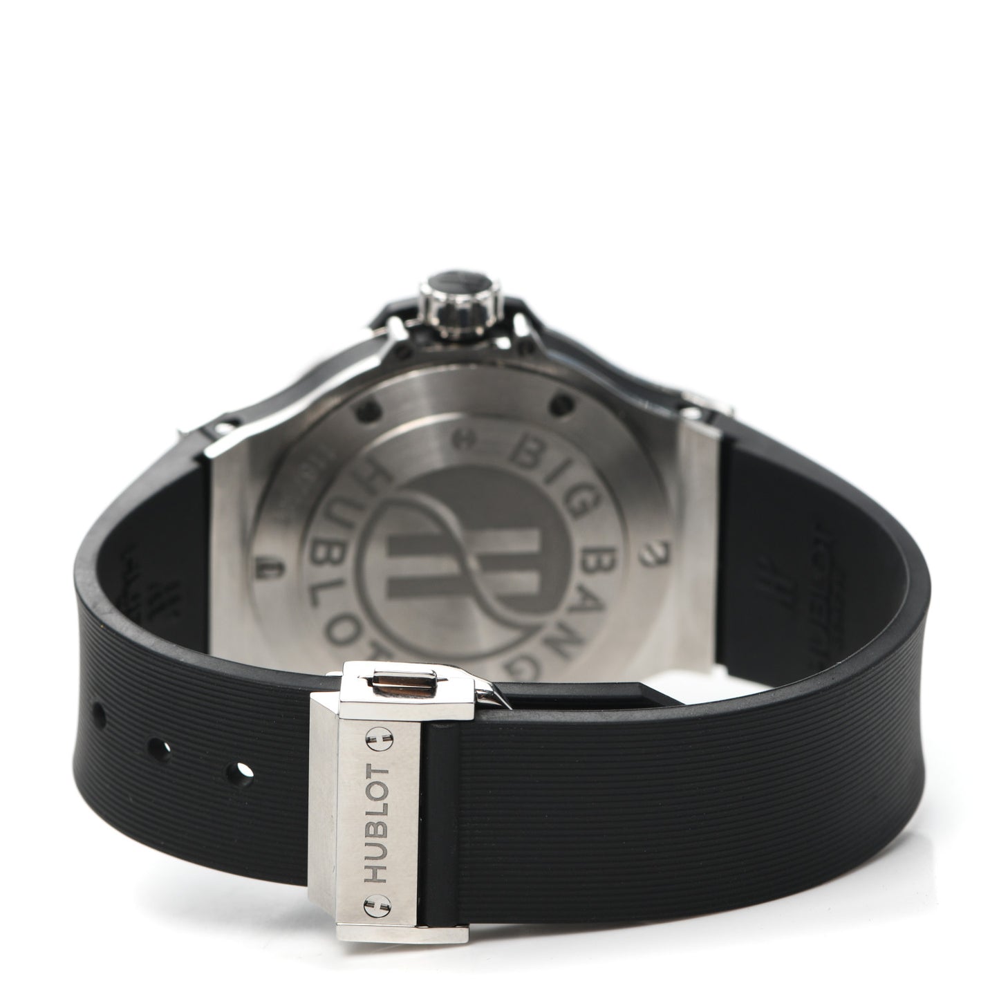 Stainless Steel Rubber Diamond Pave Bezel 38mm Big Bang Quartz Watch Black 361.SX.1270.RX.1104