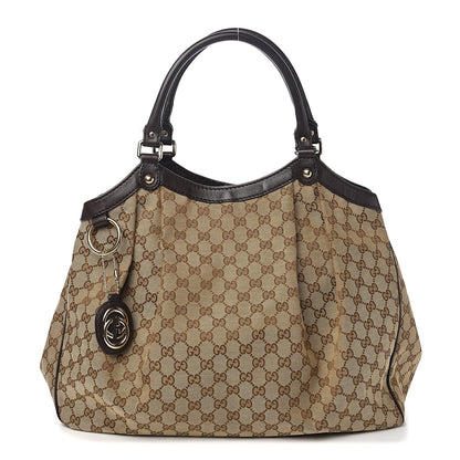 Gucci Monogram Large Sukey Tote Dark Brown 1 of 10