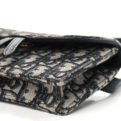 Christian Dior Oblique Saddle Belt Bag Blue 6 of 9