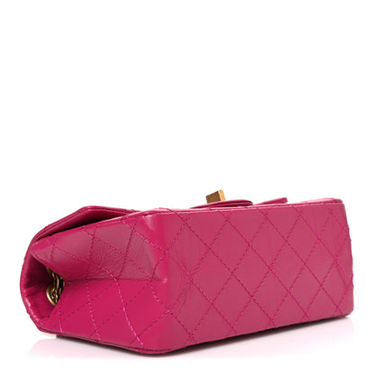 Chanel Aged Calfskin Quilted 2.55 Reissue Mini Flap Fuchsia 3 of 9