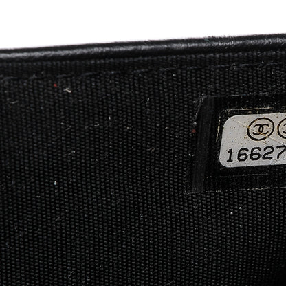Chanel Lambskin Quilted Large Boy Flap Wallet Black 7 of 7