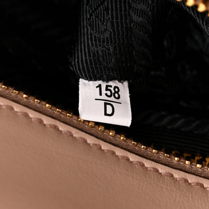 Prada Saffiano Soft Calfskin Small Zippered Tote Cipria 8 of 12