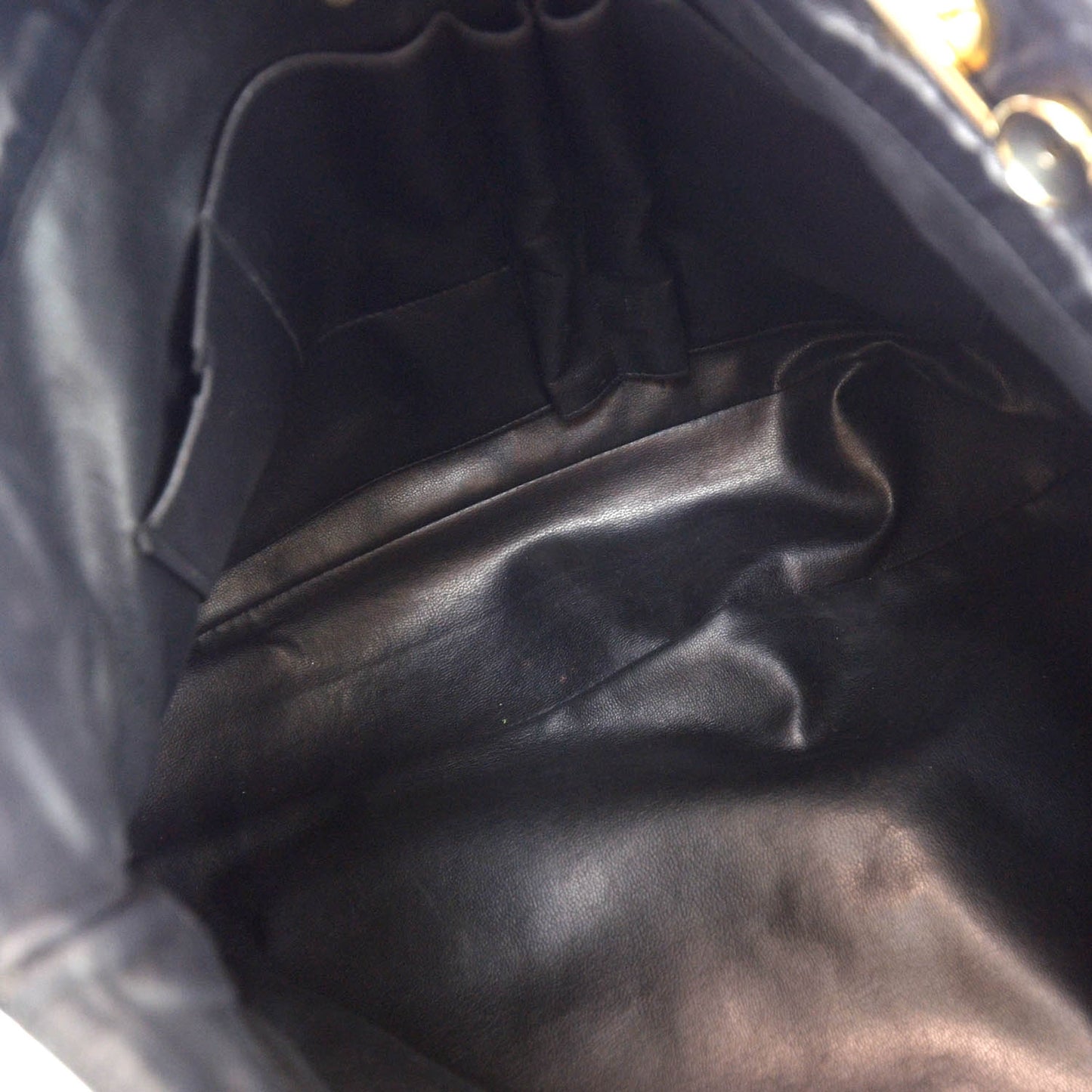 Calfskin Shopper Tote Black