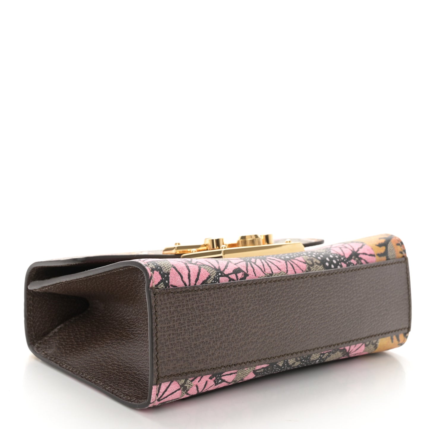 GG Supreme Monogram Bengal Small Padlock Shoulder Bag Beige Pink