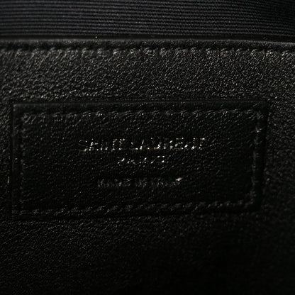 Saint Laurent Crinkled Calfskin Matelasse Monogram Baby Niki Chain Satchel Crema Soft 7 of 11
