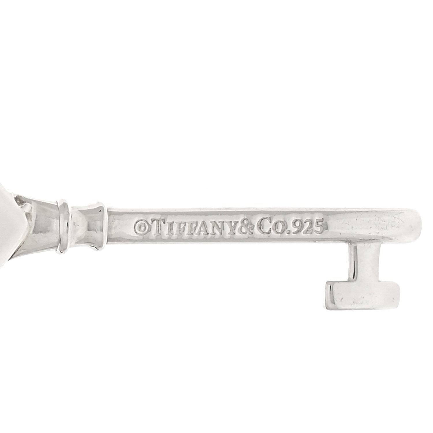 Tiffany Sterling Silver Return To Tiffany Heart Key Pendant 3 of 4