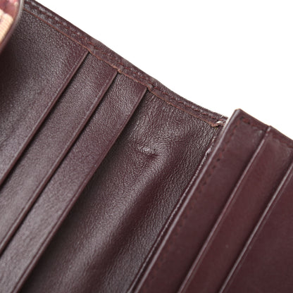 Christian Dior Oblique Saddle Lotus Wallet Burgundy 8 of 8