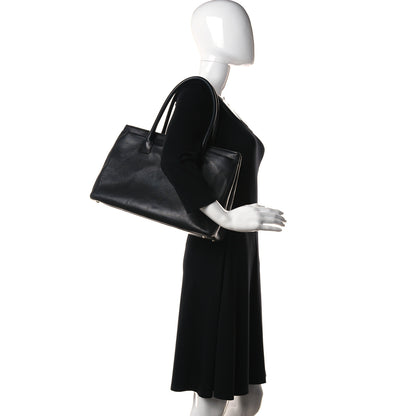 Chanel Calfskin Cerf Executive Shopper Tote Black 2 of 27
