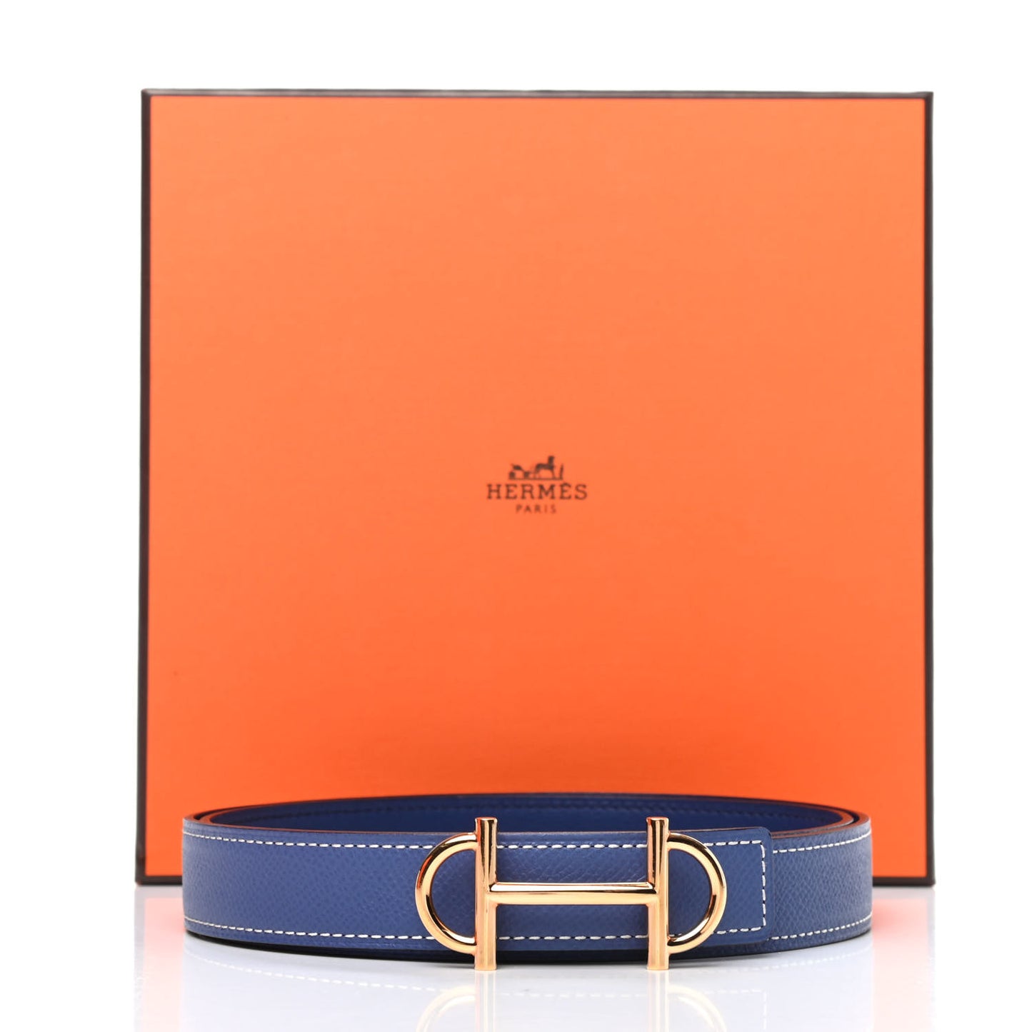 Epsom Swift 24mm Gamma Belt 85 Bleu Brighton Bleu Saphir