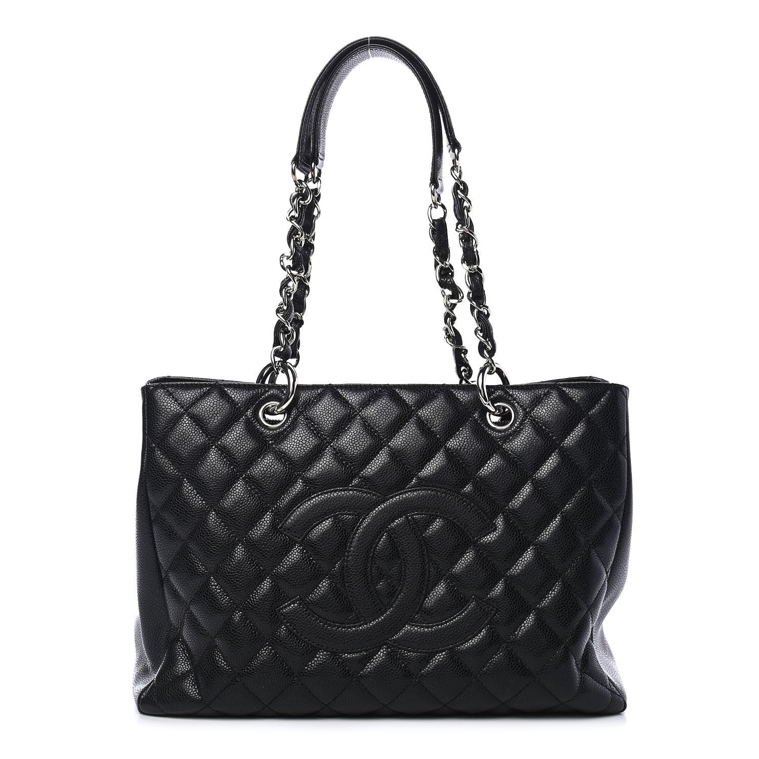Chanel Caviar Quilted Grand Shopping Tote GST Black 1 of 9