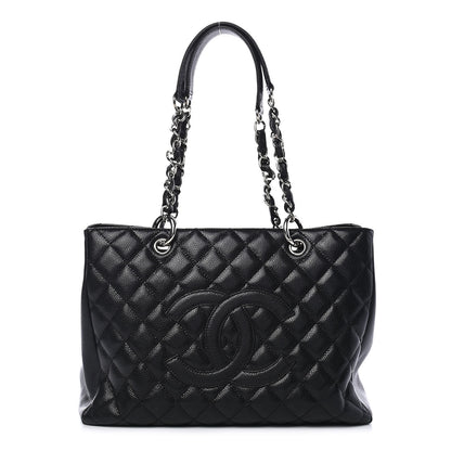 Chanel Caviar Quilted Grand Shopping Tote GST Black 1 of 9