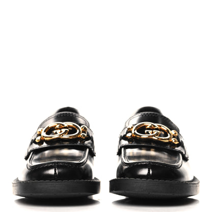 Gucci Spice Lux Nappa Samoa Interlocking G Loafers 36.5 Black 3 of 10