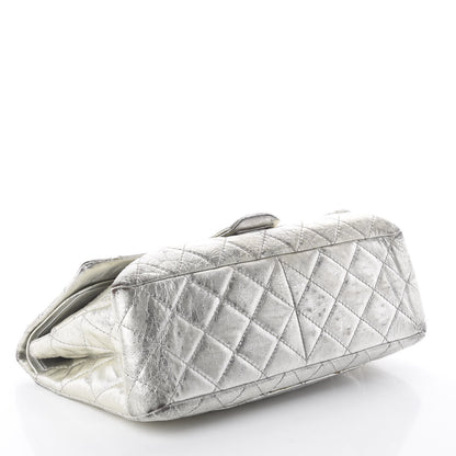 Chanel Metallic Aged Calfskin Quilted 2.55 Reissue 227 Flap Silver 3 of 8