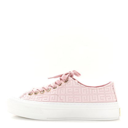Givenchy Canvas Jacquard Embroidered 4G City Sneakers 38 Tender Pink 1 of 7