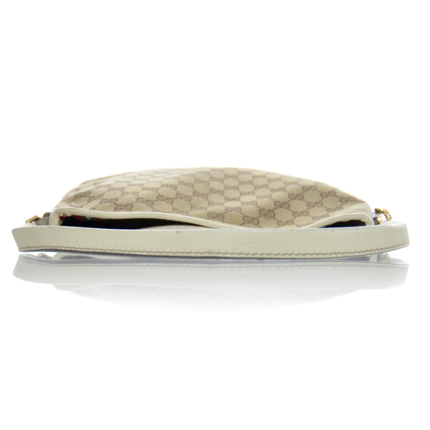 Gucci Monogram New Britt Medium Hobo Ivory 4 of 11