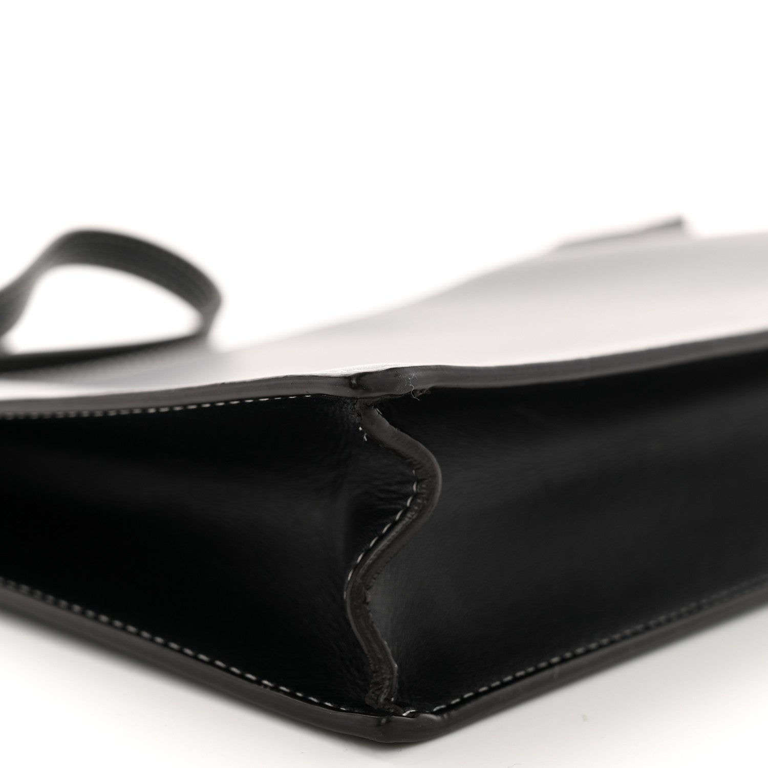 Celine Smooth Calfskin Ring Clutch Black 9 of 10