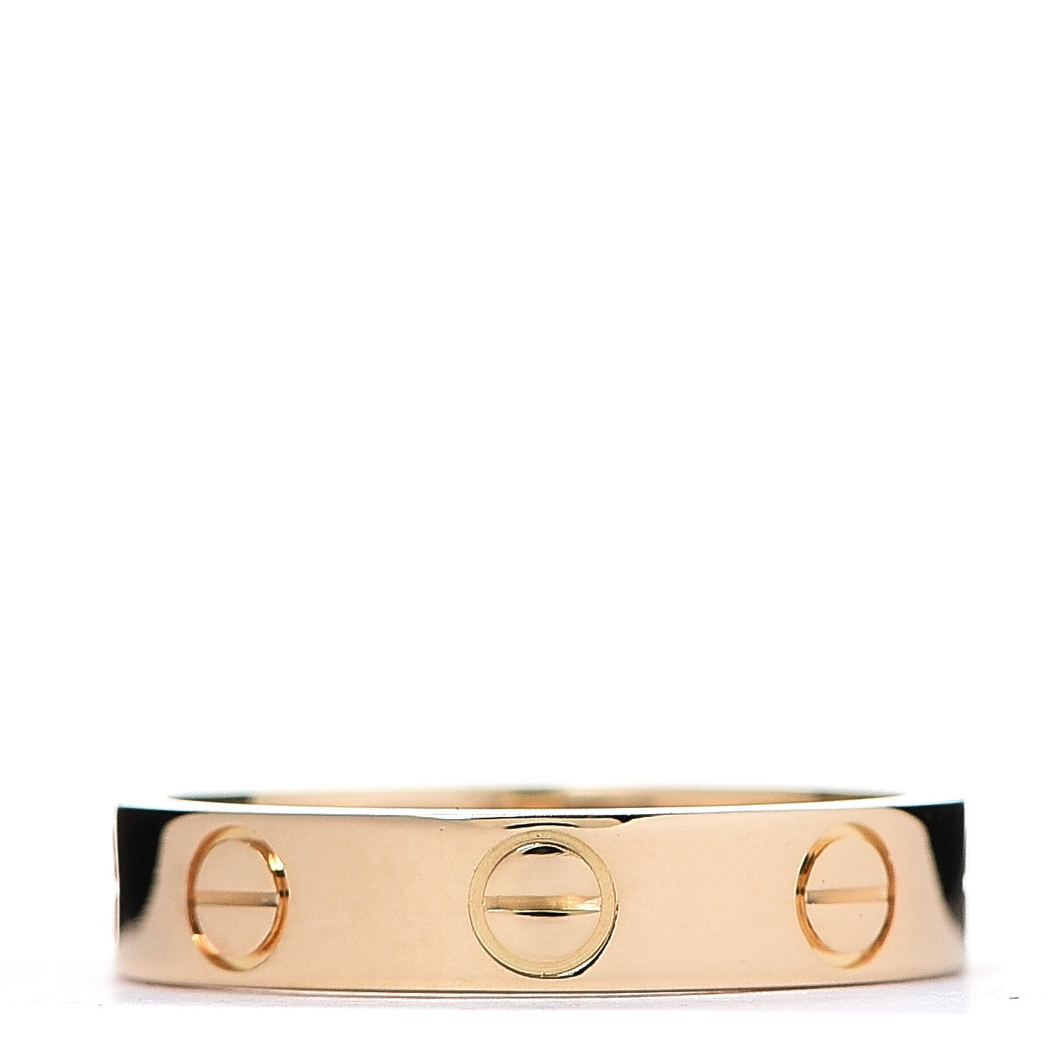 Cartier 18K Yellow Gold 3.5mm LOVE Wedding Band Ring 47 4 2 of 3
