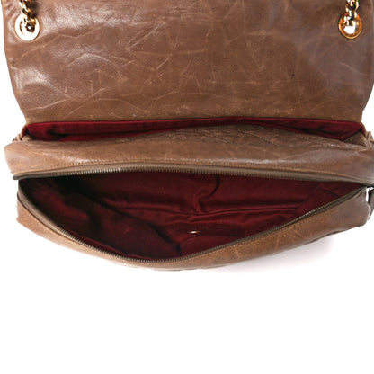 Chanel Crumpled Caviar Quilted Large Shiva Flap Brown 5 of 11