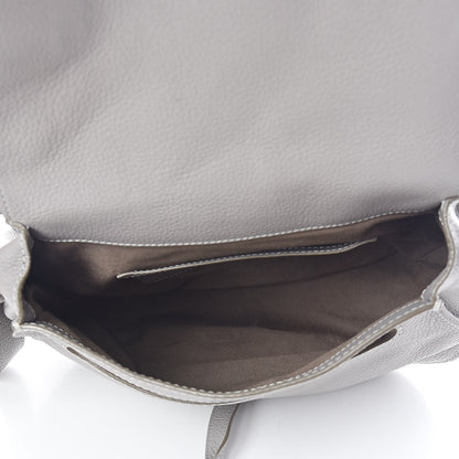 Chloe Calfskin Medium Marcie Round Crossbody Bag Cashmere Grey 5 of 14