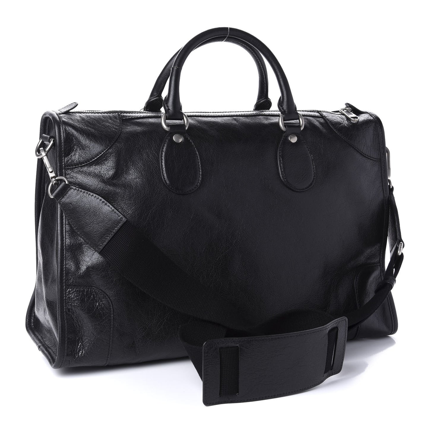 Fluffy Calfskin Morpheus Weekender Duffle Black