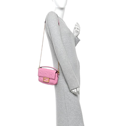Fendi Nappa FF 1974 Embossed Mini Baguette Lollypop 2 of 13