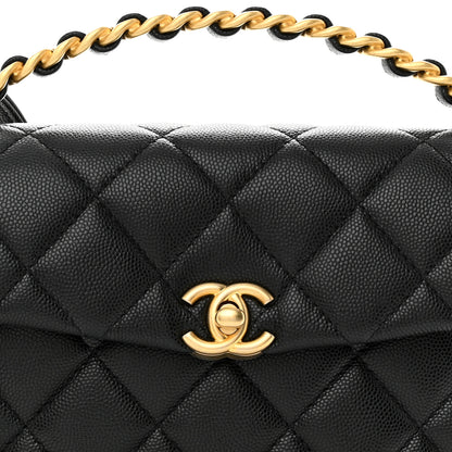 Chanel Caviar Quilted 31 Rue Cambon Mini Top Handle Flap Black 8 of 11