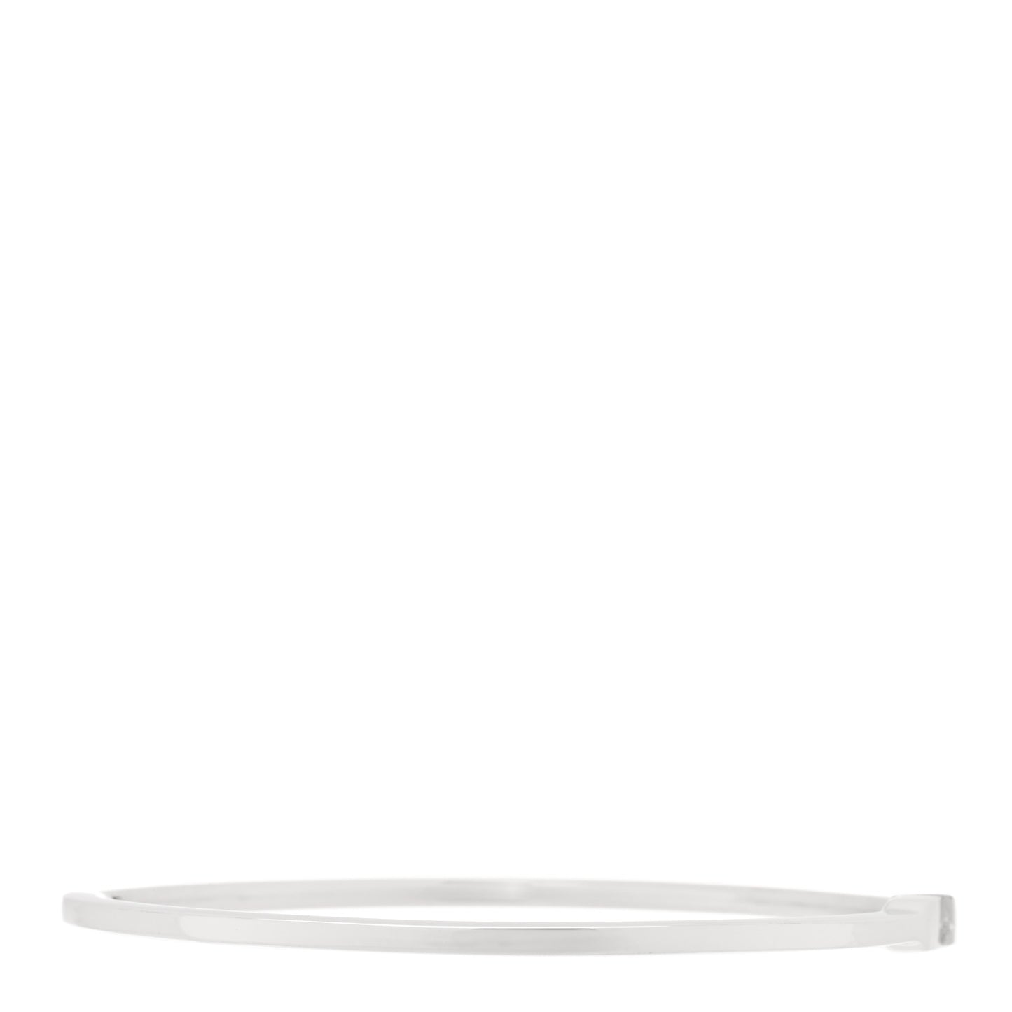 18K White Gold Diamond Metro Bangle Bracelet