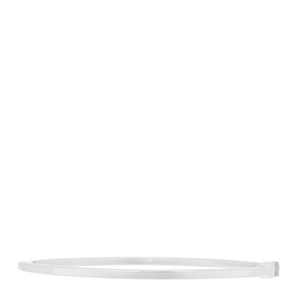 Tiffany 18K White Gold Diamond Metro Bangle Bracelet 2 of 4