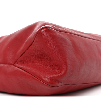 Gucci Calfskin Large Horsebit Chain Hobo Red 8 of 9
