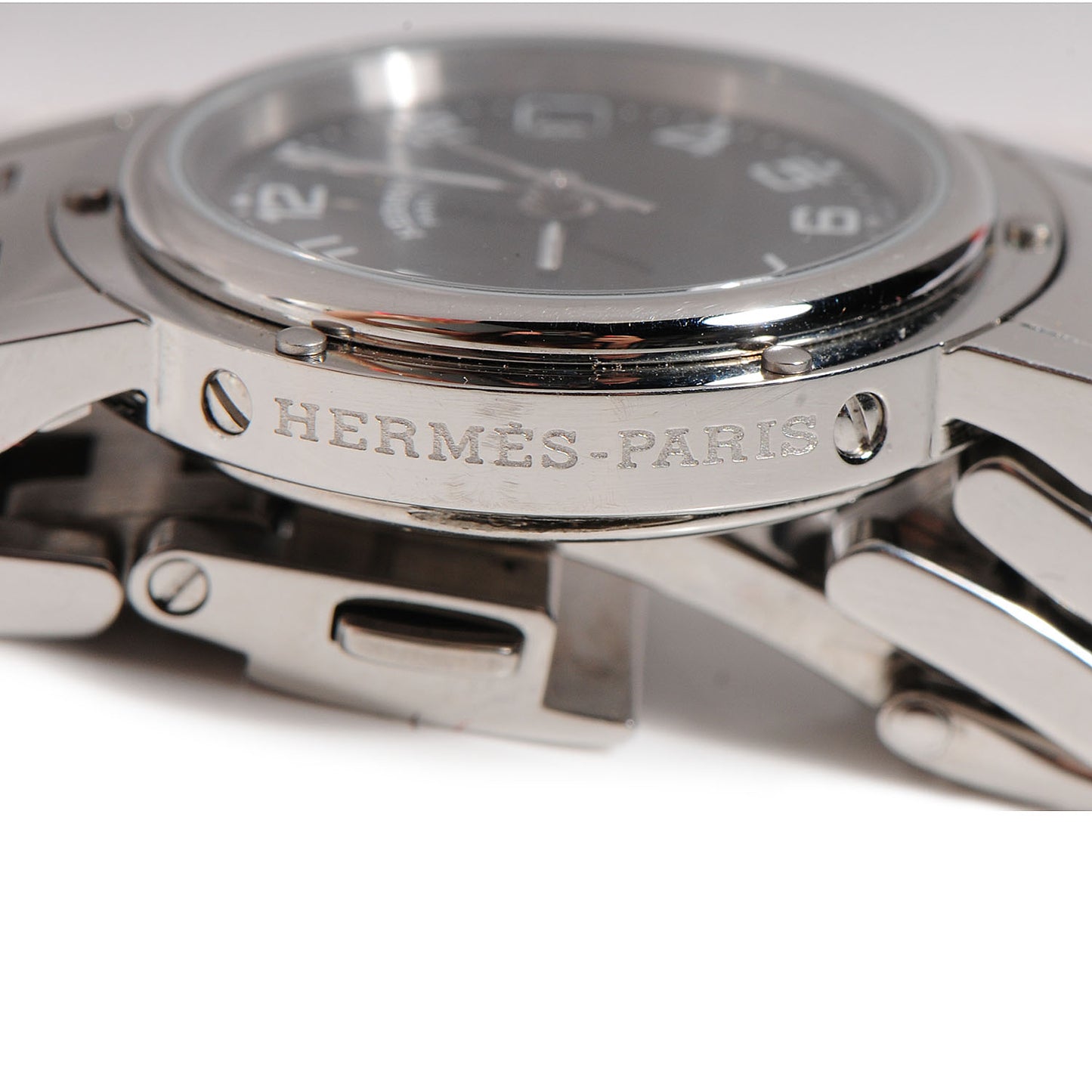 Stainless Steel 24mm Clipper Quartz Watch Black