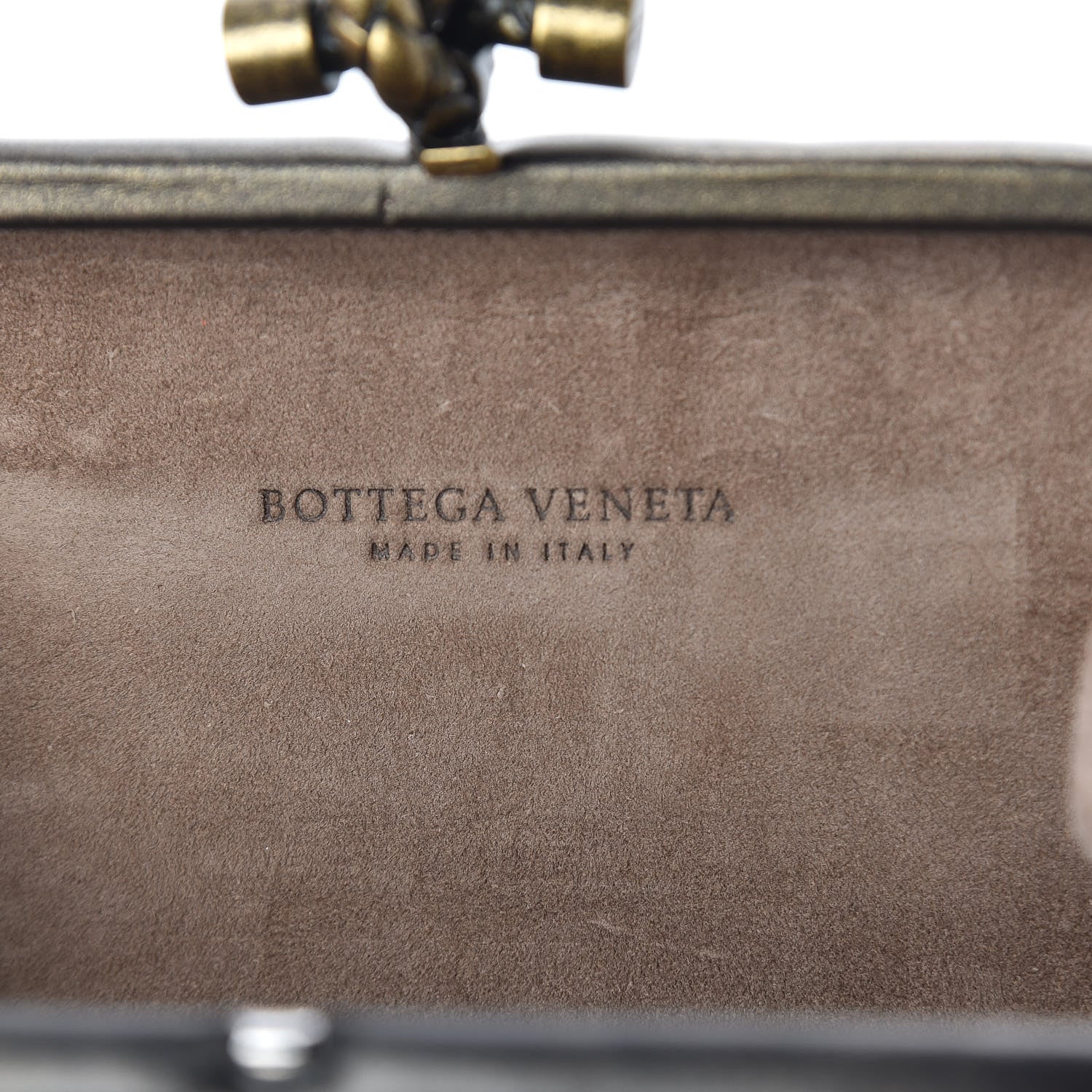 Bottega Veneta Nappa Pearl Embellished Knot Studded Clutch Gold 6 of 8