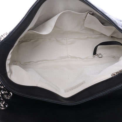 Chanel Washed Lambskin Quilted Maxi Chain Around Flap Black 5 of 8