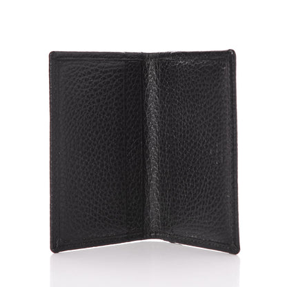 Gucci Pebbled Calfskin GG Marmont Card Case Black 5 of 8