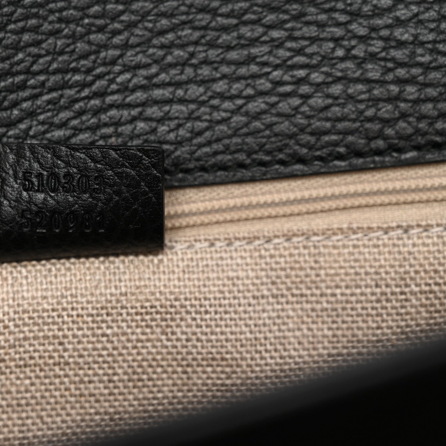 Gucci Dollar Calfskin Interlocking G Shoulder Bag Black 1917827