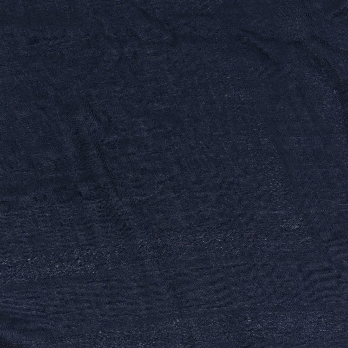 Wool Silk Oblique Shawl Blue