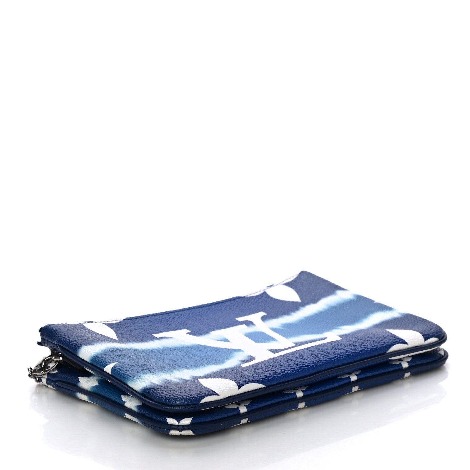 Louis Vuitton Monogram Giant Escale Double Zip Pochette Blue 4 of 11
