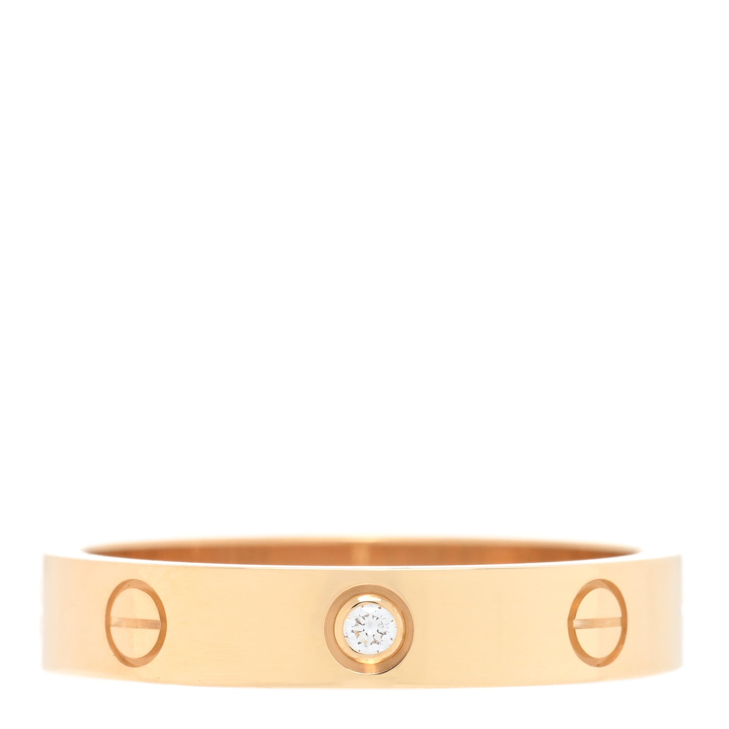 18K Yellow Gold Diamond 4mm LOVE Wedding Band Ring 59 8.75